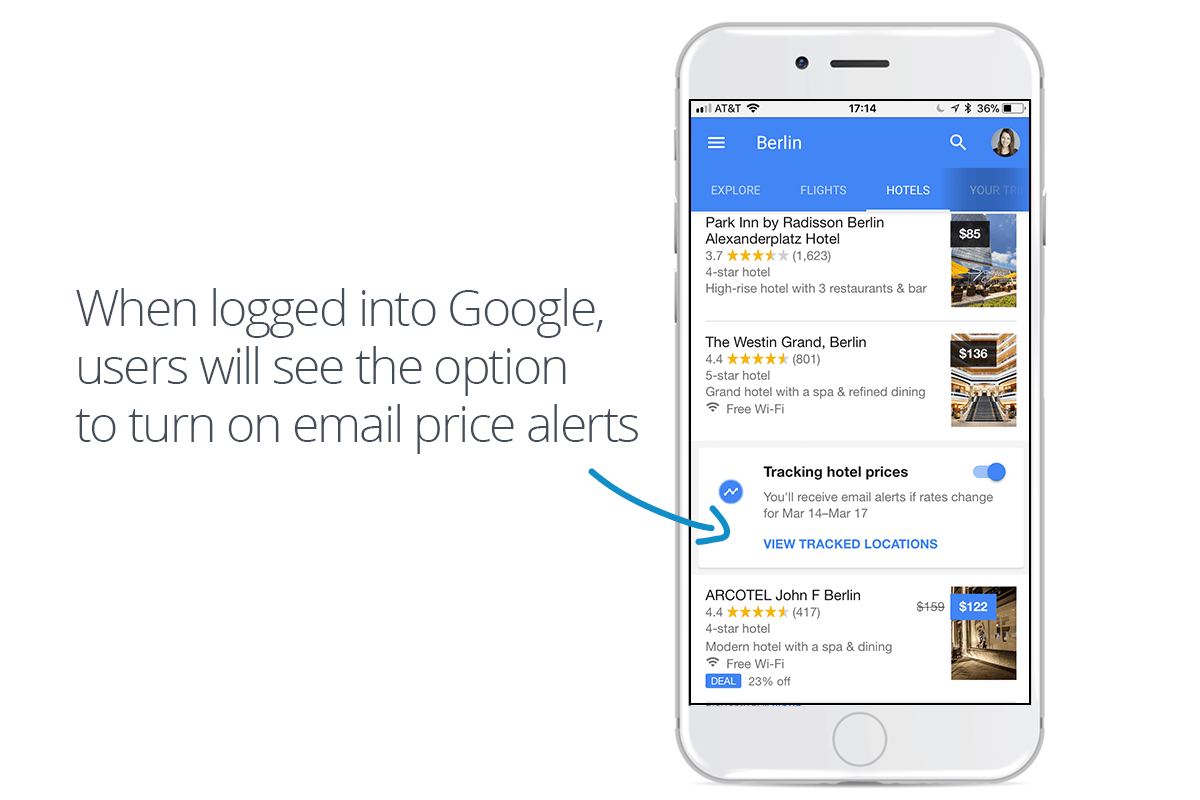 Google Hotels Price Alerts