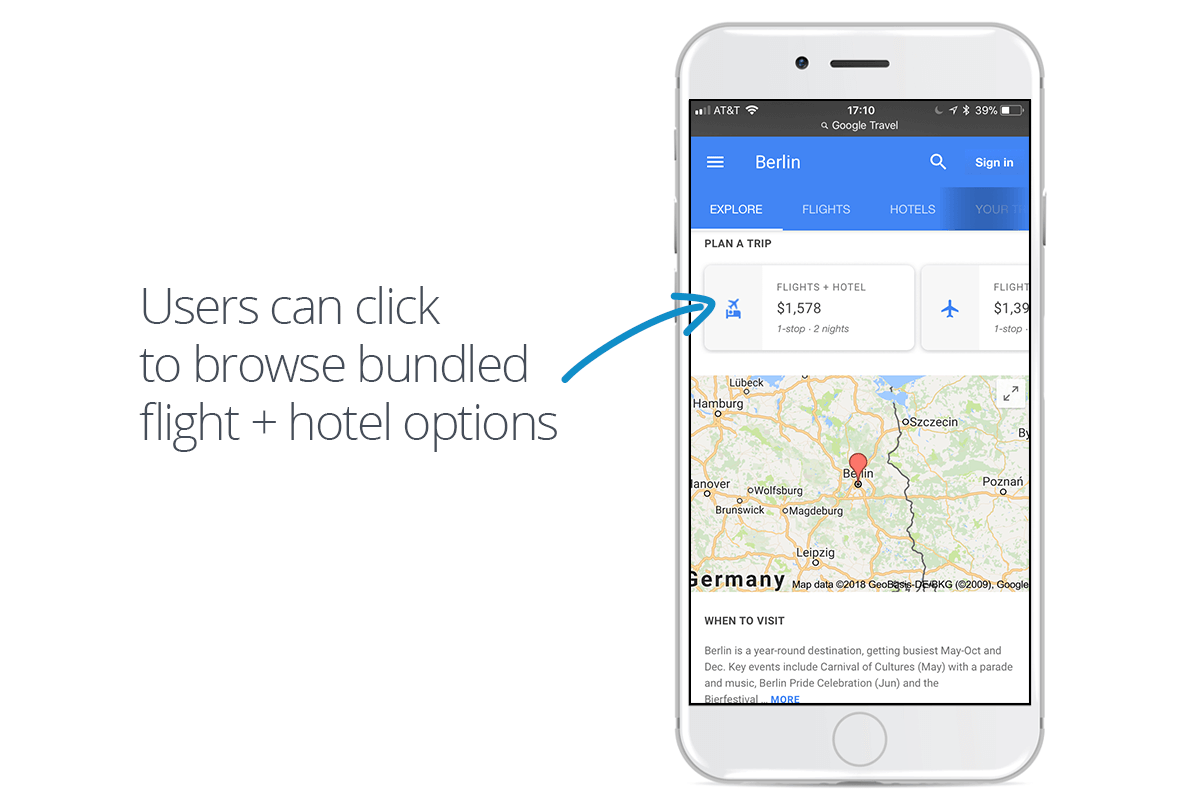Browse Flight and Hotel Options
