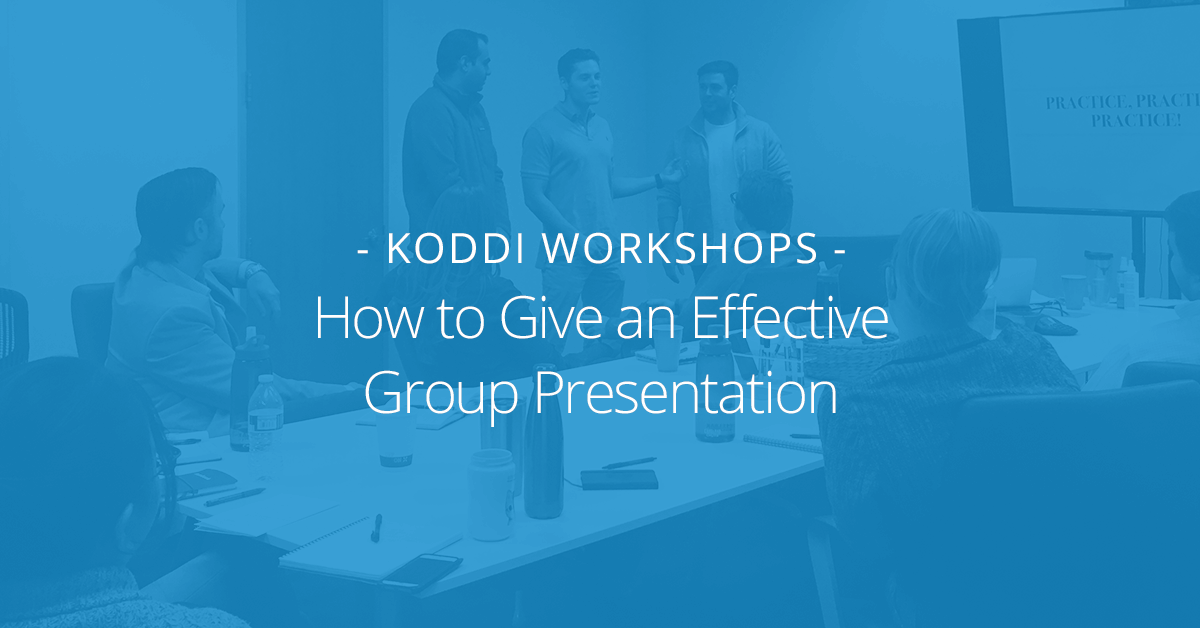 How to Give an Effective Group Presentation