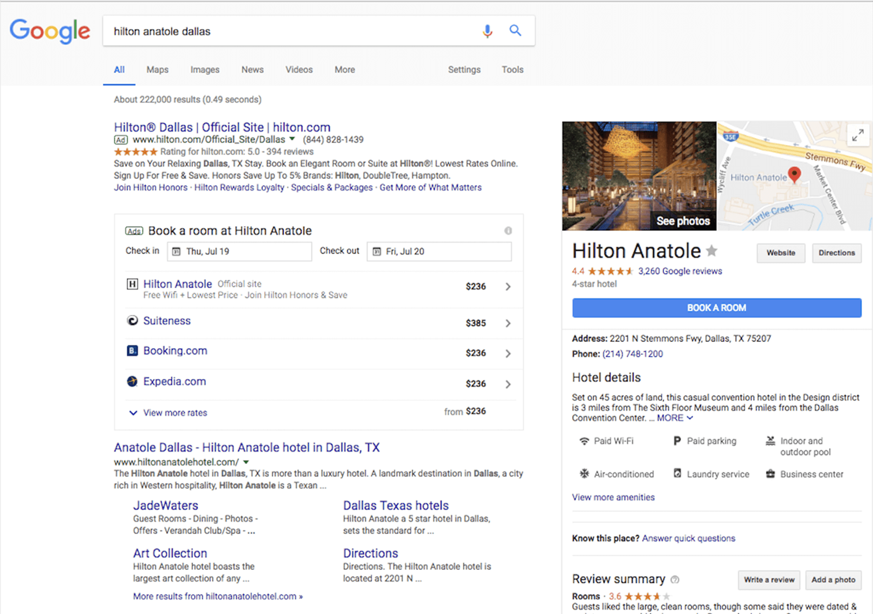 Google Testing New Hotel Search UI 