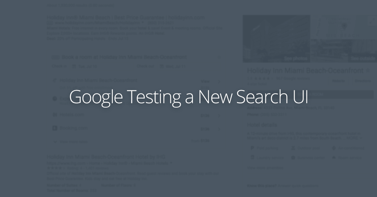 Google Testing New Search UI
