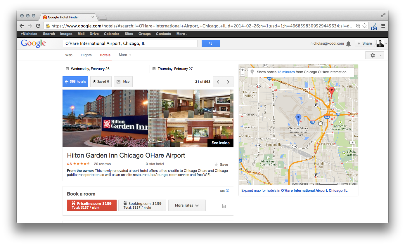 See Inside Functionality in Google Hotel Finder