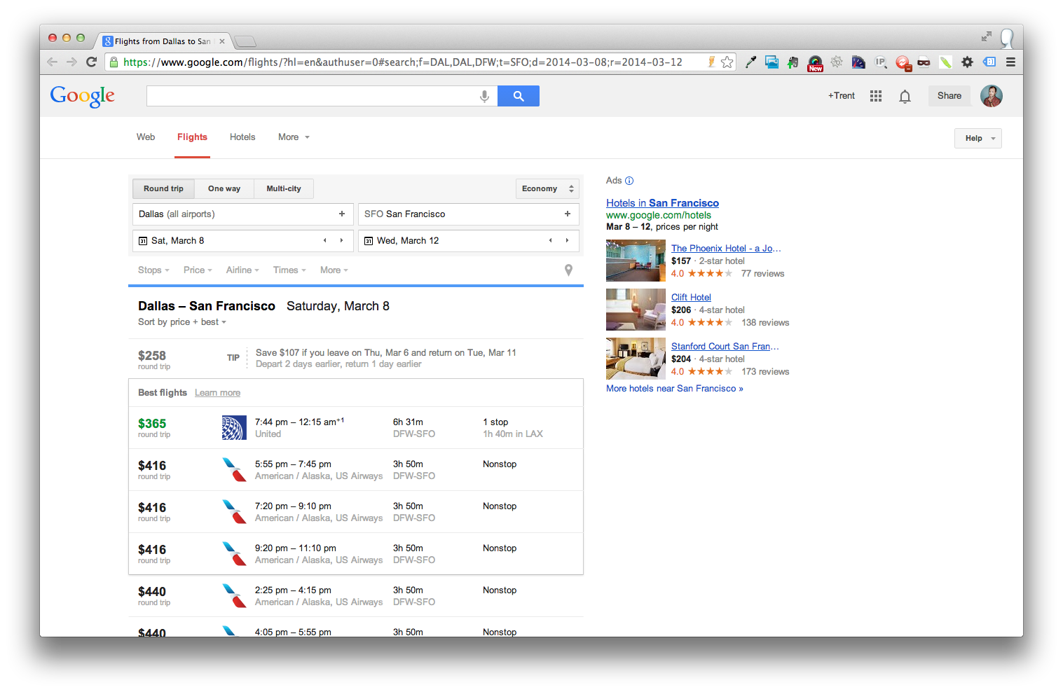 Hotel Price Ad Commercial Unit In Google Flights